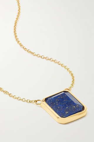 유럽직배송 마테오 목걸이 MATEO 14-karat gold lapis lazuli necklace 45666037504942606