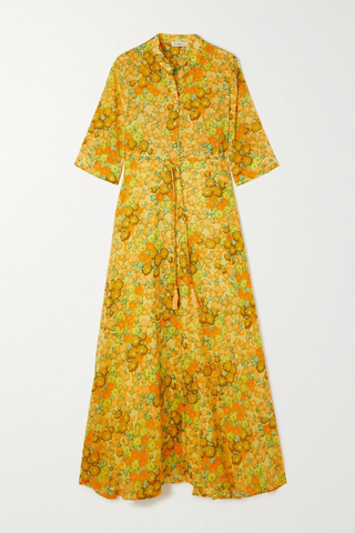 유럽직배송 토리버치 원피스 TORY BURCH Floral-print cotton-voile maxi dress 42247633207896013