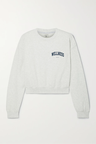 유럽직배송 스포티앤리치 스웻셔츠 SPORTY &amp; RICH Wellness printed cotton-jersey sweatshirt 29419655931572241