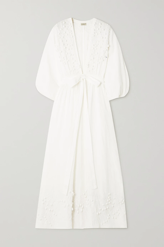 유럽직배송 에레스 원피스 ERES Aphrodite belted embellished linen-voile maxi dress 42247633207895994
