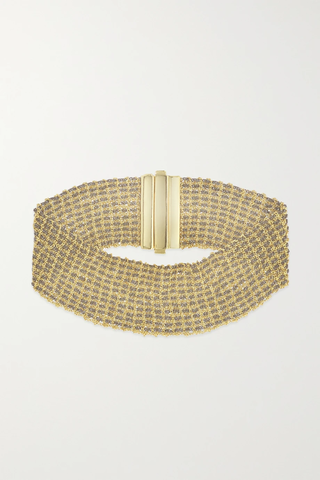 유럽직배송 캐롤리나부치 팔찌 CAROLINA BUCCI Classic 2cm 18-karat yellow and blackened gold bracelet 1647597282641695