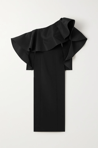 유럽직배송 캐롤리나헤레라 원피스 CAROLINA HERRERA One-shoulder ruffled silk-trimmed crepe maxi dress 42247633208474052