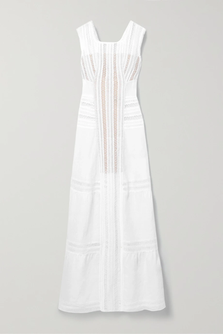 유럽직배송 미구엘리나 원피스 MIGUELINA Calista crocheted lace-trimmed linen maxi dress 33258524072413614