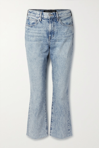 유럽직배송 베로니카비어드 청바지 VERONICA BEARD Carly cropped high-rise flared jeans 43769801095387622