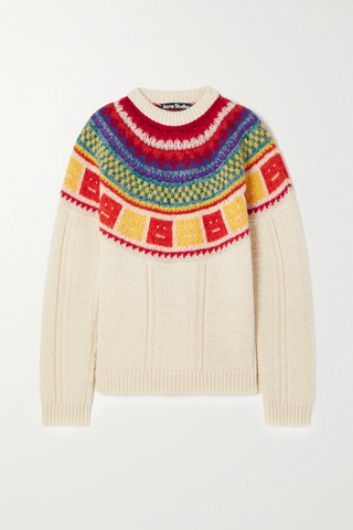 유럽직배송 아크네스튜디오 스웨터 ACNE STUDIOS Wool-jacquard sweater 38063312420351795