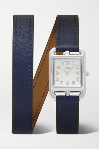 유럽직배송 HERMÈS TIMEPIECES Cape Cod 23mm stainless steel and leather watch 36856120585245534
