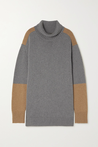 유럽직배송 로로피아나 스웨터 LORO PIANA Color-block cashmere turtleneck sweater 43769801095759436