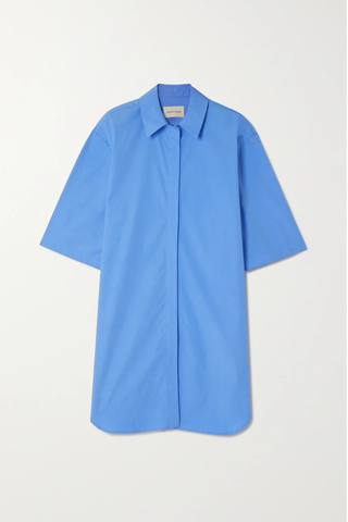 유럽직배송 LOULOU STUDIO Somov cotton-poplin mini shirt dress 45666037504529353