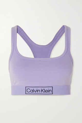 유럽직배송 캘빈클라인 CALVIN KLEIN Reimagined Heritage stretch-cotton jersey soft-cup bra 45666037505024030