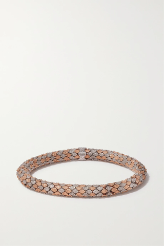 유럽직배송 캐롤리나부치 팔찌 CAROLINA BUCCI Twister Luxe medium 18-karat rose and white gold bracelet 1647597282641680