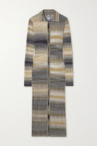 유럽직배송 알렉산더맥퀸 가디건 MCQ ALEXANDER MCQUEEN Long Now striped ribbed-knit cardigan 1647597286042866