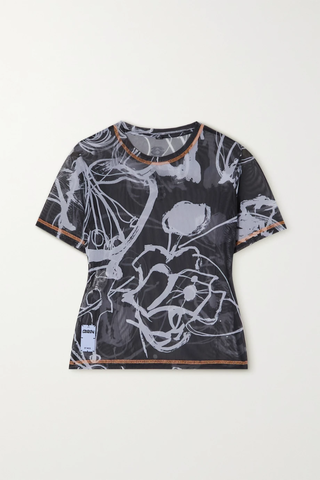 유럽직배송 알렉산더맥퀸 티셔츠 MCQ ALEXANDER MCQUEEN Printed stretch-mesh T-shirt 1647597286042992