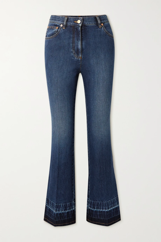 유럽직배송 발렌티노 청바지 VALENTINO Embellished high-rise wide-leg jeans 42247633208865931