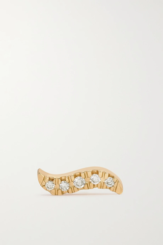 유럽직배송 키마이 싱글 귀걸이 KIMAÏ Stream 18-karat recycled gold laboratory-grown diamond single earring 43769801095846621