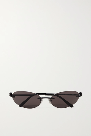 유럽직배송 발렌시아가 선글라스 BALENCIAGA EYEWEAR Neo oval-frame metal and acetate sunglasses 43769801097755372