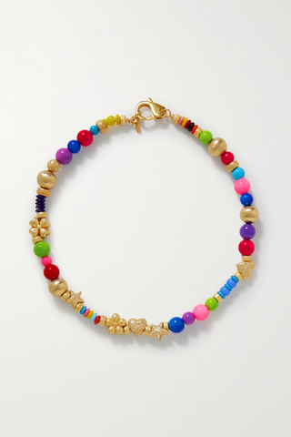 유럽직배송 MARTHA CALVO Ambreous gold-plated beaded necklace 1647597282948017