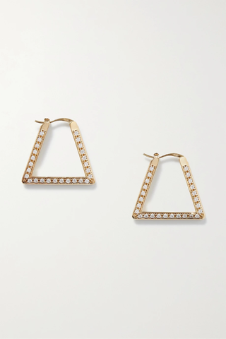 유럽직배송 보테가베네타 귀걸이 BOTTEGA VENETA Gold-plated cubic zirconia earrings 1647597286806701