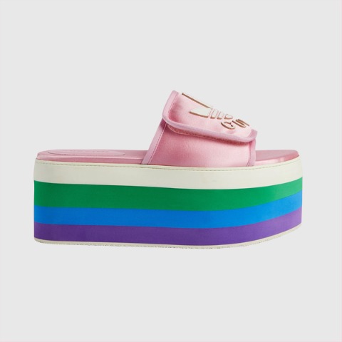 유럽직배송 구찌 GUCCI adidas x Gucci women&#039;s platform sandal 702294U19E05880
