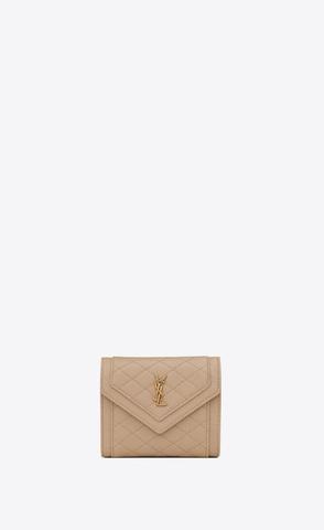 유럽직배송 입생로랑 지갑 SAINT LAURENT gaby compact tri-fold wallet in quilted lambskin 6926841EL072721