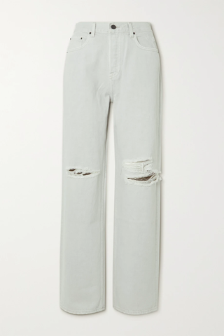 유럽직배송 걸프렌드 청바지 GRLFRND Bella distressed mid-rise straight-leg jeans 46376663162495558