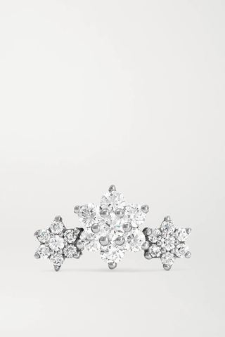 유럽직배송 마리아타쉬 귀걸이 MARIA TASH Flower Garland 18-karat white gold diamond earring 1647597287088830