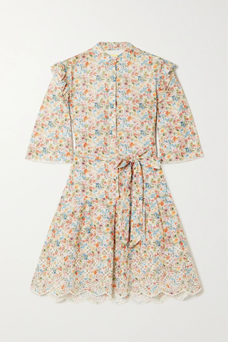 유럽직배송 에르뎀 미니원피스 ERDEM Hvar broderie anglaise floral-print linen and cotton-blend mini dress 38063312418819298