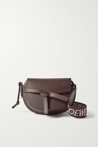 유럽직배송 로에베 숄더백 LOEWE Gate mini canvas jacquard-trimmed leather shoulder bag 1647597276882022