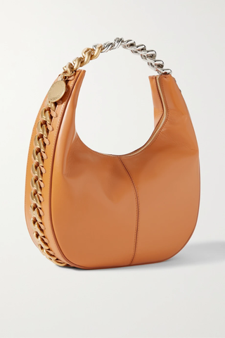 유럽직배송 스텔라맥카트니 숄더백 STELLA MCCARTNEY Frayme Zipit small chain-embellished vegetarian leather shoulder bag 43769801095185666