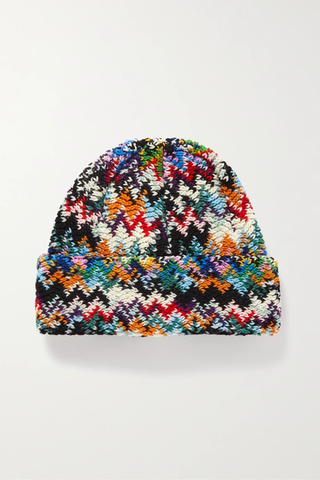 유럽직배송 미쏘니 비니 MISSONI Crochet-knit wool beanie 1647597285078601