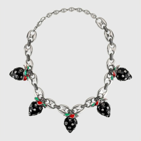유럽직배송 구찌 목걸이 GUCCI Necklace with strawberry pendants 700891I14588520