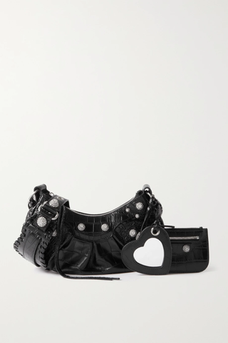 유럽직배송 발렌시아가 숄더백 BALENCIAGA Le Cagole XS embellished croc-effect leather shoulder bag 1647597283813161