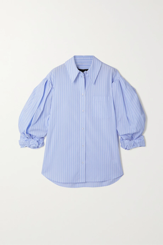 유럽직배송 시몬로샤 셔츠 SIMONE ROCHA Gathered striped cotton-poplin shirt 1647597276123762