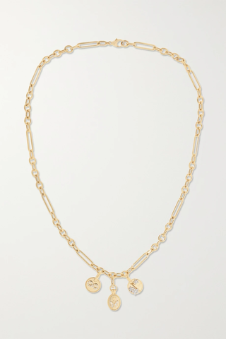 유럽직배송 파운드레 목걸이 FOUNDRAE Reverie, Resilience and Karma 18-karat gold diamond necklace 1647597285496291