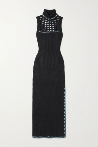 유럽직배송 스타우드 원피스 STAUD Zelda cotton-trimmed ribbed-knit turtleneck maxi dress 1647597286234549