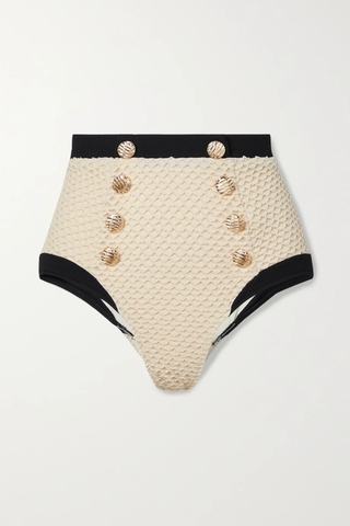유럽직배송 팻보 비키니 PATBO Button-embellished stretch-jacquard bikini briefs 42247633207905069