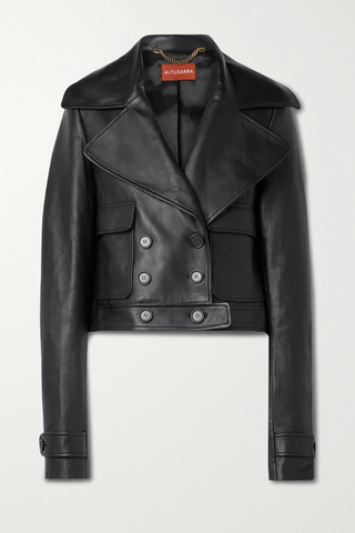 유럽직배송 알투자라 자켓 ALTUZARRA Laga double-breasted leather jacket 45666037504765661