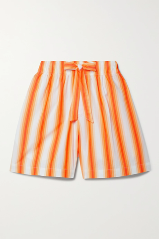 유럽직배송 TEKLA Striped organic cotton-poplin shorts 38063312419151743