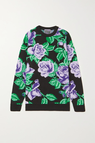 유럽직배송 리차드퀸 스웨터 RICHARD QUINN Floral-jacquard sweater 1647597282480991