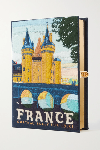 유럽직배송 올림피아르탱 클러치 OLYMPIA LE-TAN France Chateau de la Loire embroidered appliquéd canvas clutch 1647597282842060