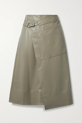 유럽직배송 조나단심카이 스커트 JONATHAN SIMKHAI Avril wrap-effect vegan leather midi skirt 1647597277020905