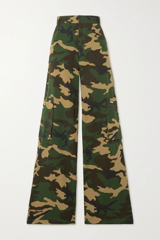 유럽직배송 아미리 팬츠 AMIRI Camouflage-print cotton-blend ripstop wide-leg cargo pants 38063312419505808