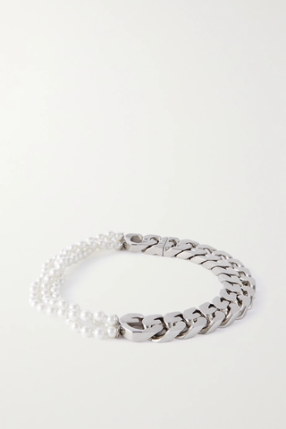 유럽직배송 지방시 목걸이 GIVENCHY Silver-tone faux pearl necklace 38063312418219706