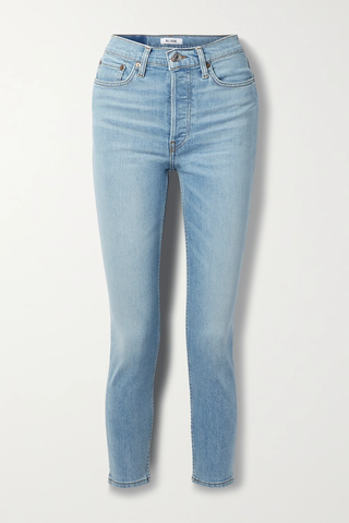 유럽직배송 리던 청바지 RE/DONE 90s High Rise cropped slim-leg jeans 1647597284988094