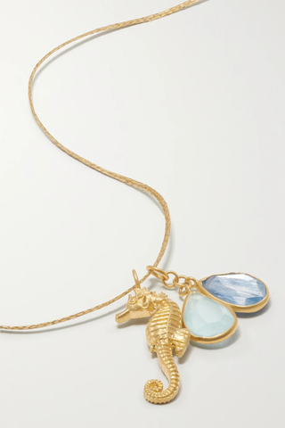 유럽직배송 피파스몰 목걸이 PIPPA SMALL 18-karat gold and cord multi-stone necklace 1647597282652001
