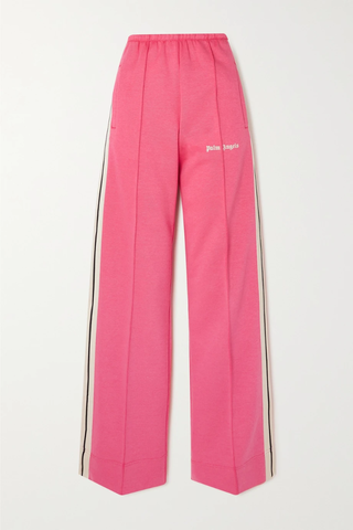 유럽직배송 팜엔젤스 트랙팬츠 PALM ANGELS Striped cotton-blend jersey wide-leg track pants 1647597282476579