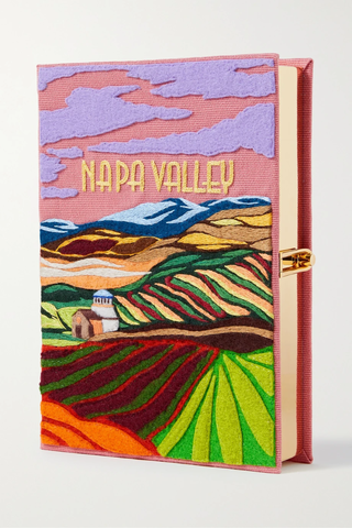 유럽직배송 올림피아르탱 클러치 OLYMPIA LE-TAN Napa Valley embroidered appliquéd canvas clutch 1647597282842066