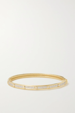유럽직배송 데이비드율만 팔찌 DAVID YURMAN Modern Renaissance 18-karat gold and diamond bracelet 33258524072162653