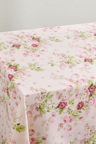유럽직배송 MRS. ALICE Nancy Rose floral-print cotton tablecloth 1647597284401794