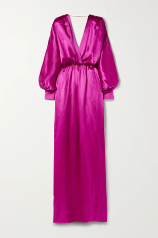 유럽직배송 구찌 GUCCI Love Parade silk-blend satin gown 45666037504258057