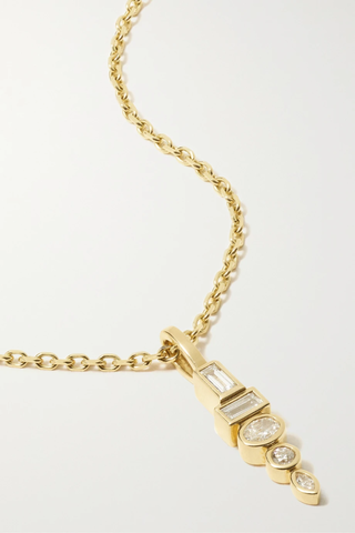 유럽직배송 SORELLINA Totem 18-karat gold diamond necklace 1647597277634073